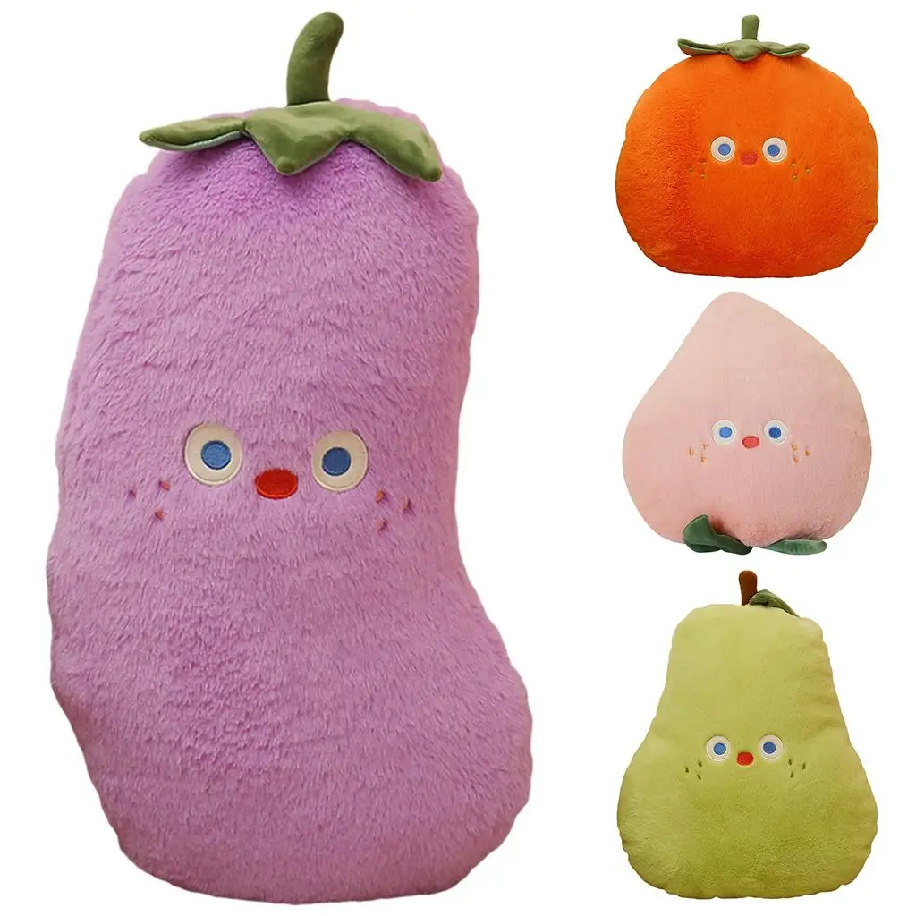 Stuffed Fruit Plush Toys Sofa  Decor Soft Fruit Shaped Series Hugging  for Kids Toddlers Pet