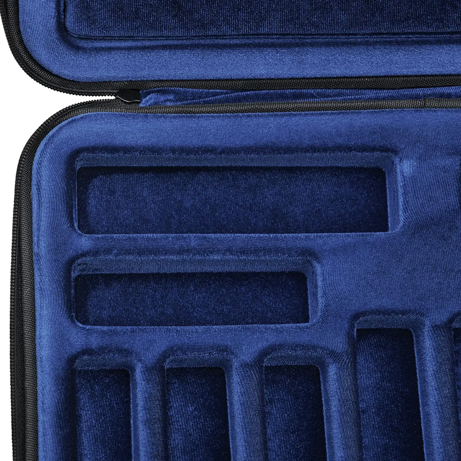 Saxphone Mouthpiece Case Zipper Closure Portable 12 Piece Hard Case Woodwind