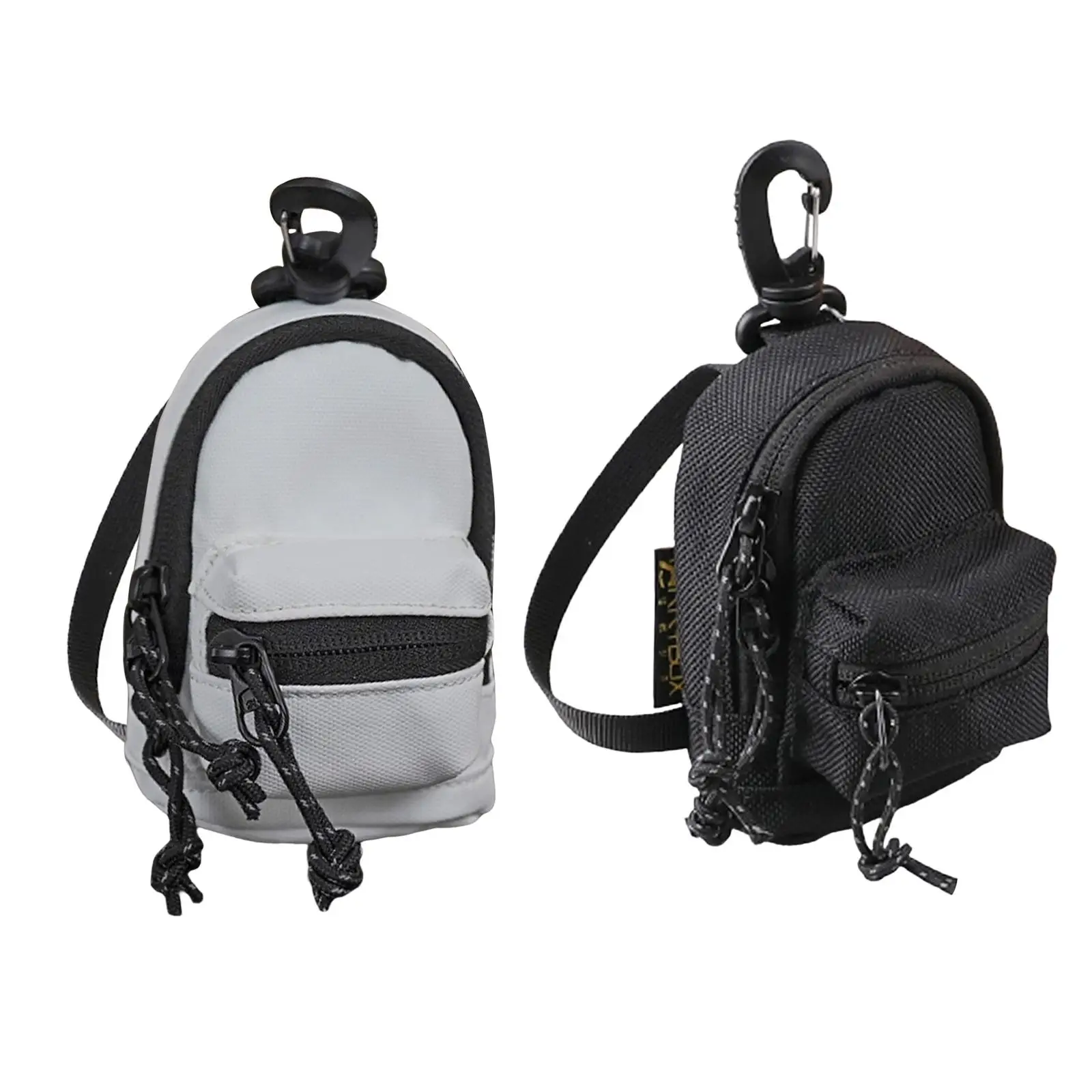 Small Backpack Zipper Key Purse Fashion Handbag Organizer Portable Package Pendant for Outdoor Fishing Hiking Hunting Climbing