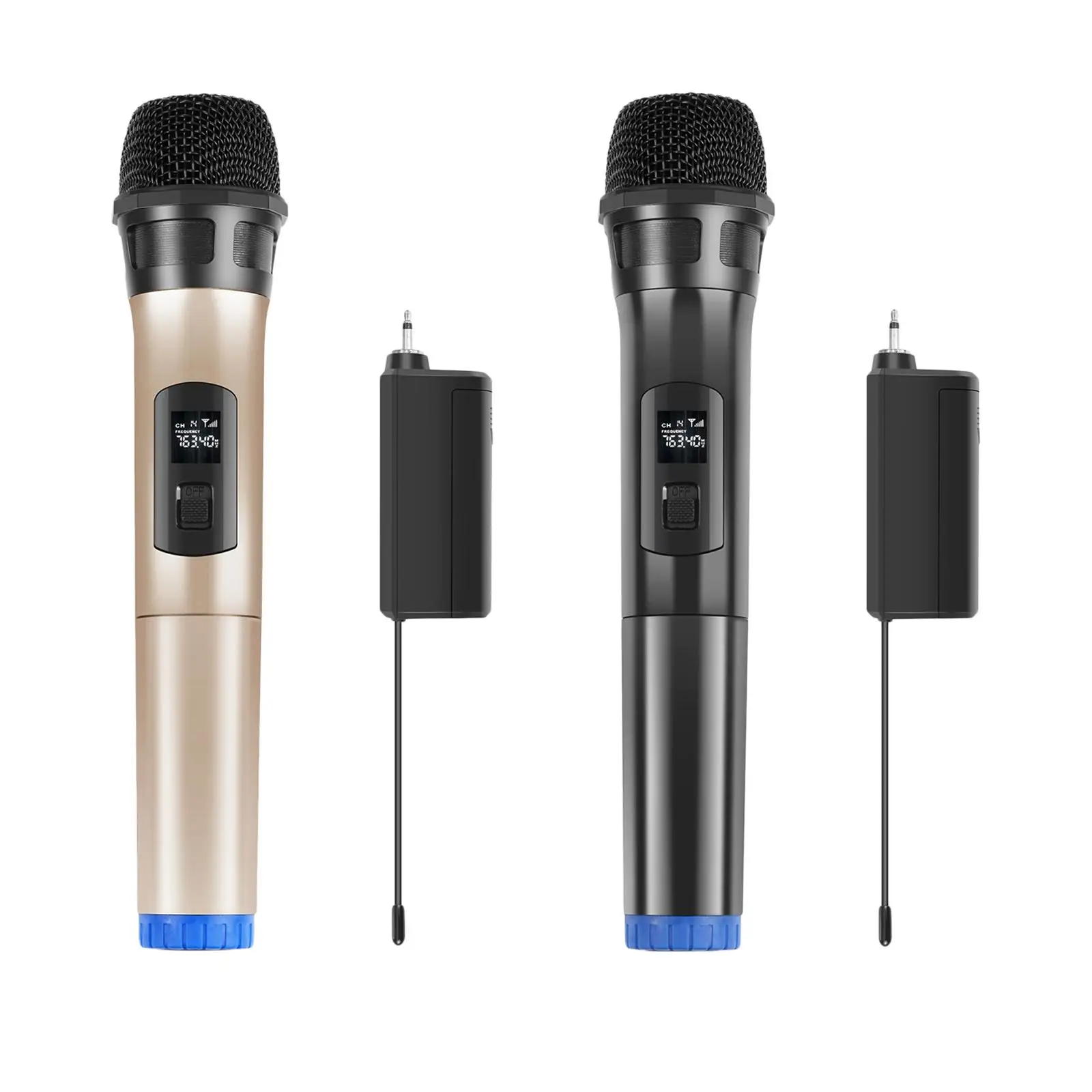 UHF Metal Dynamic Handheld Karaoke Mic Loudspeaker Wireless Karaoke Microphone for Meeting