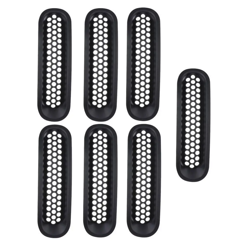 Front grill  Black  Grille Insert Cover  for  JK & 2007,2008,2009,2010,2011,2012,2013,2014,2015