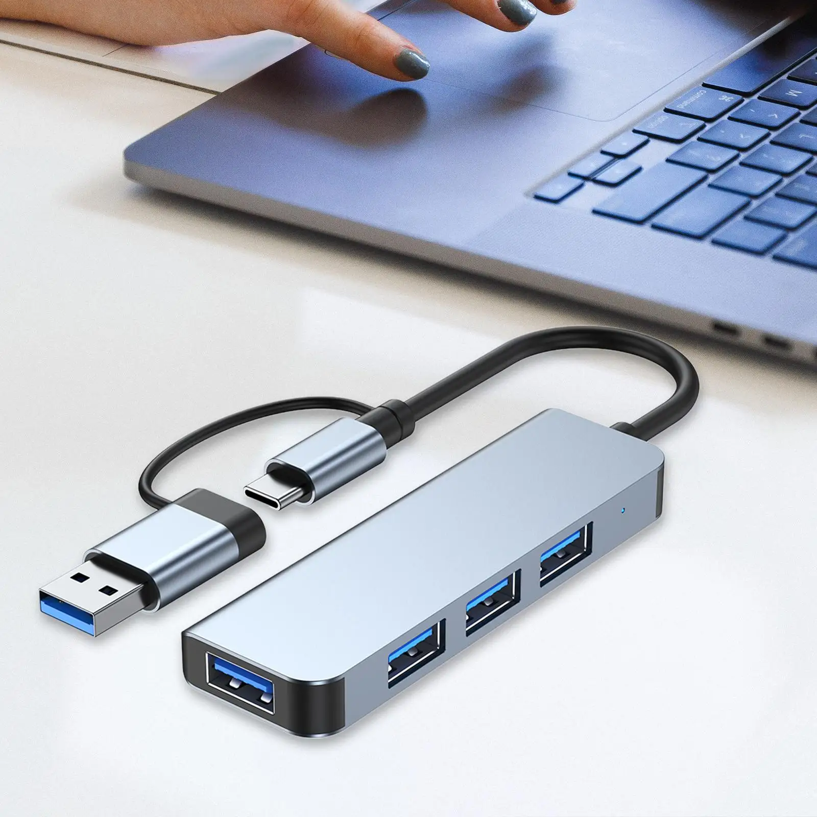 USB 3.0 Hub Data Converter Adapter Expansion for Notebook Laptop