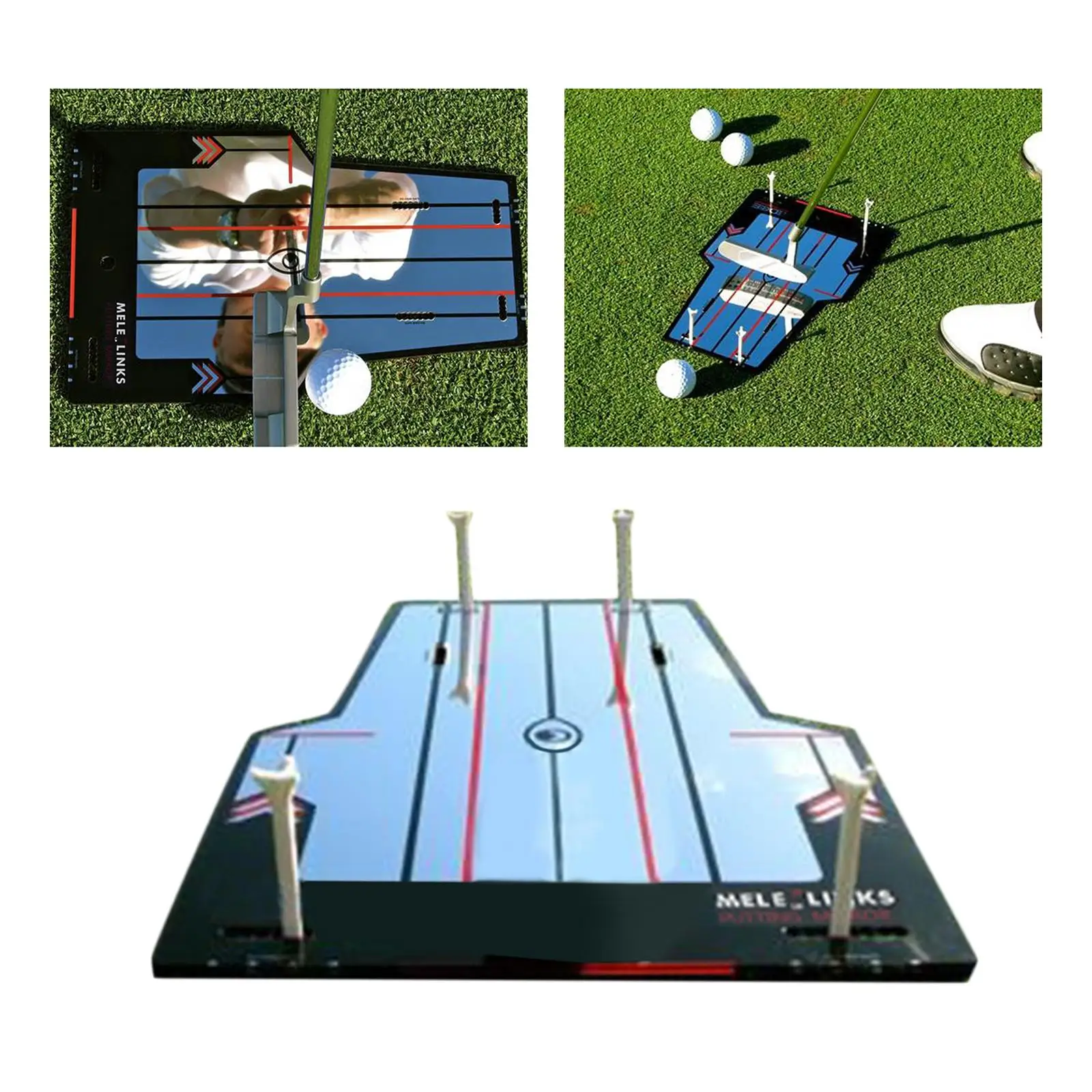 Golf Putting Mirror Putting Alignment Equipment Rails Skill Eye Premium Golf Training Aid Golf Training Aids Golf for Outdoor