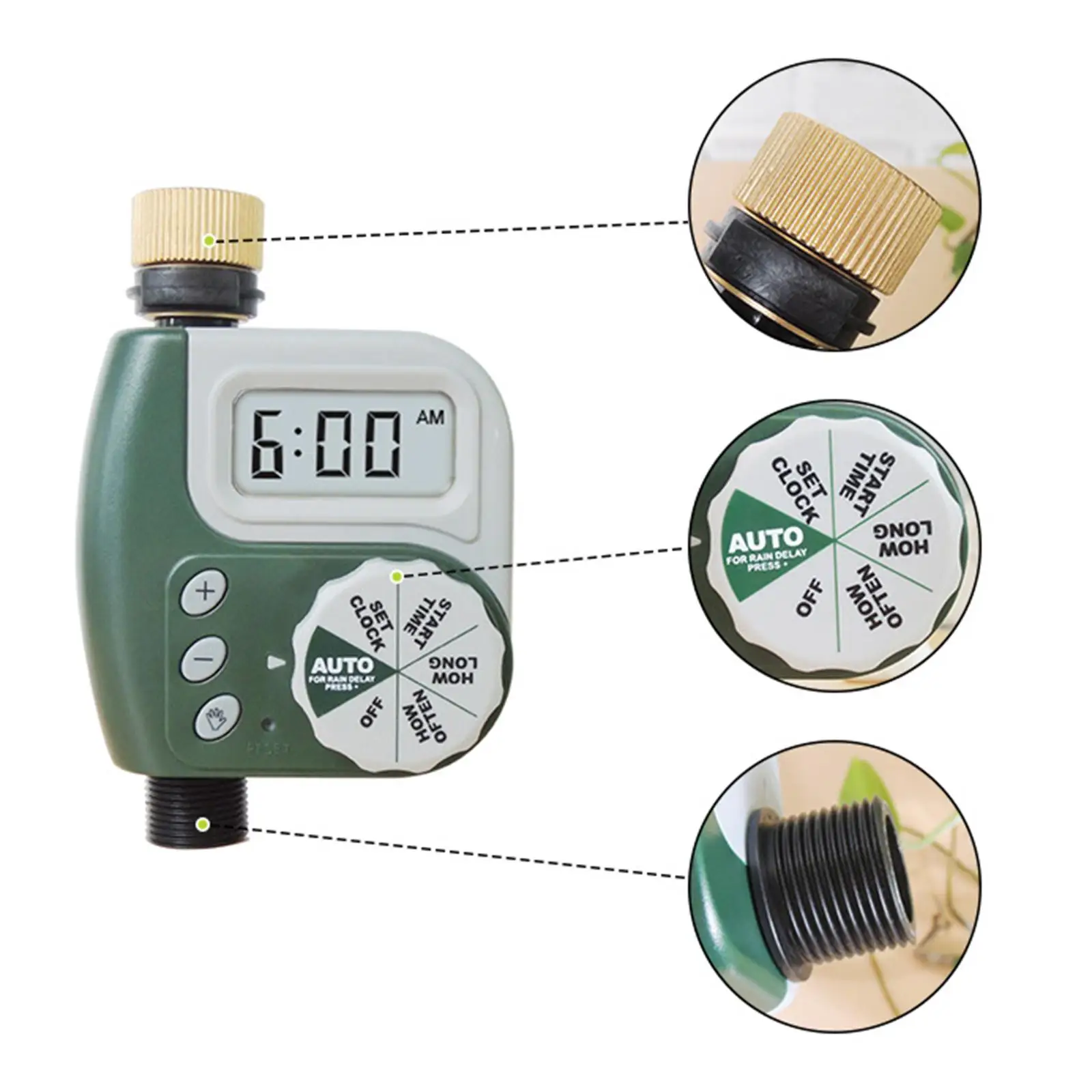 Garden Automatic Watering Timer Electronic Irrigation Controllers Garden Watering Control System for Lawn Sprinkler Watering