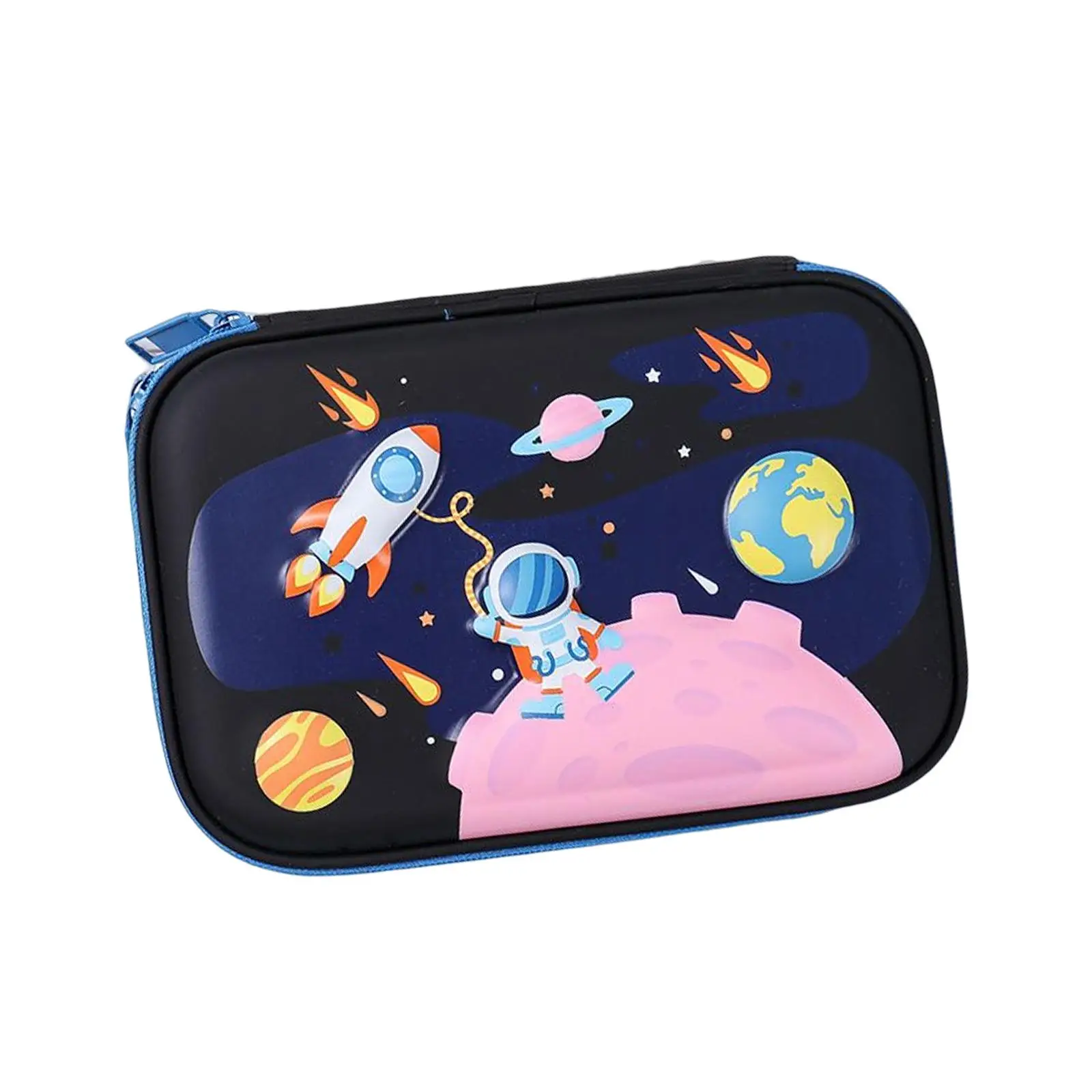 Astronaut Pencil Case Office Stationery Organizer Cosmetic Bag Pen Marker Holder Multifunction for Teen Kids Holiday Gifts