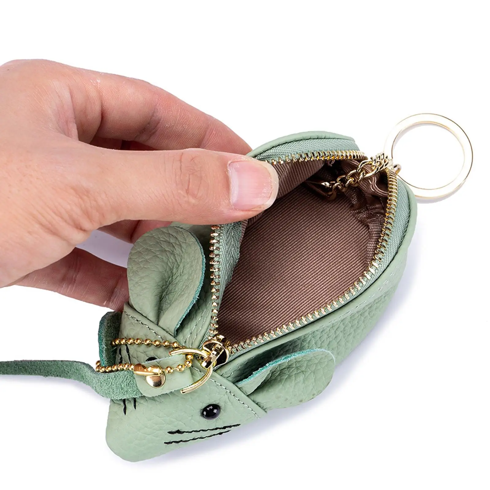 Mini Purse Organizer Portable Zipper Fashion Pendant Lovely Earphone Case Key Pouch Small Bag for Outdoor Earbud Travel Cycling