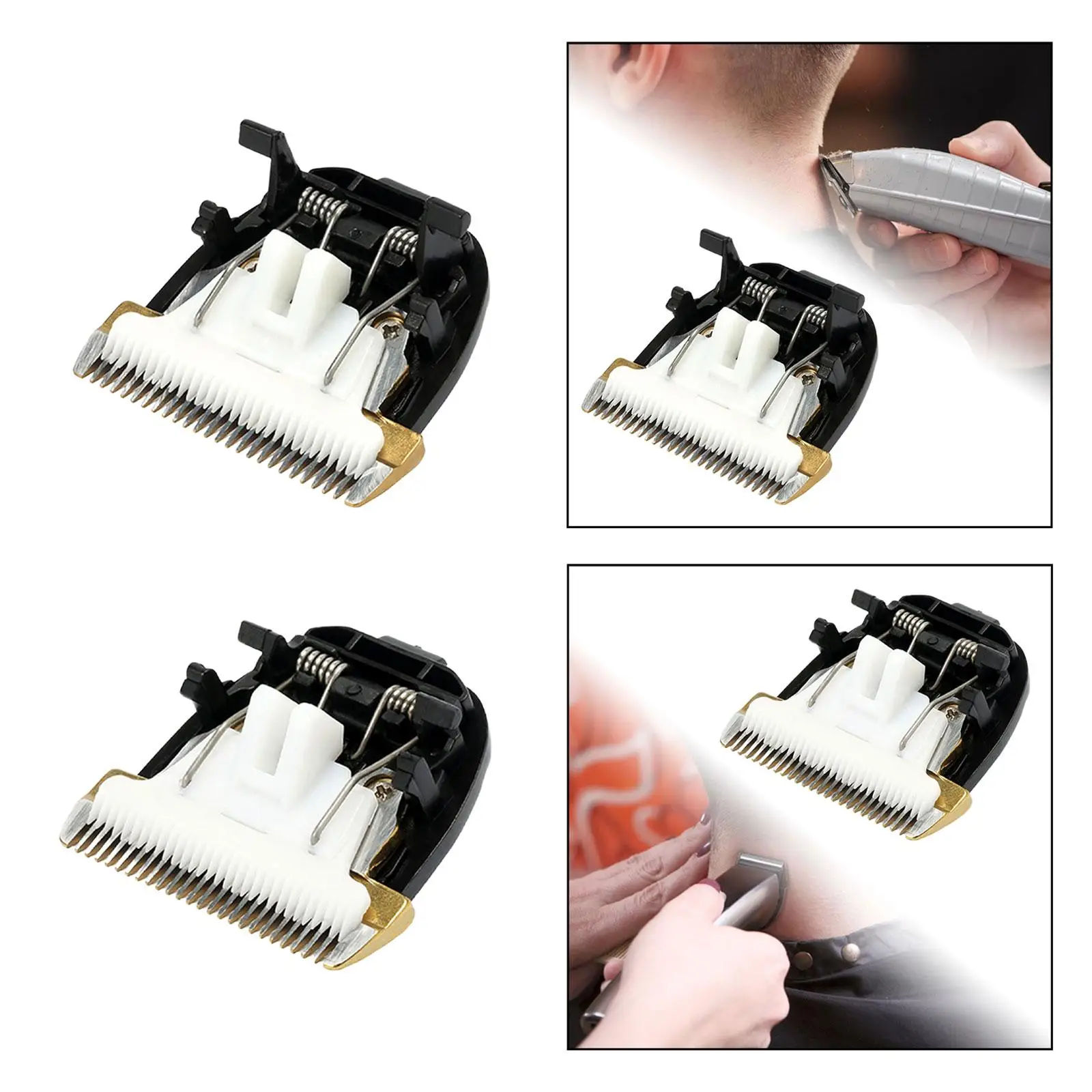 Blade  24 Tooth Hair Grooming Hair Trimmer Blade Shear Ceramics Blade Heads Replacement Accessories for Home Barber