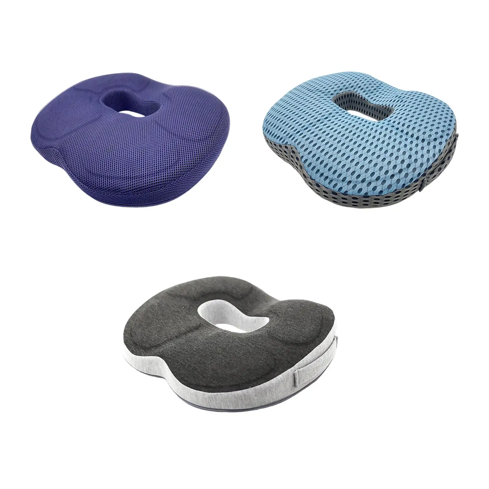 Breathable Donut Seat Cushion Comfortable Washable Cover Donut Pillow Chair Cushion Seat Cushion for Travel car Chair