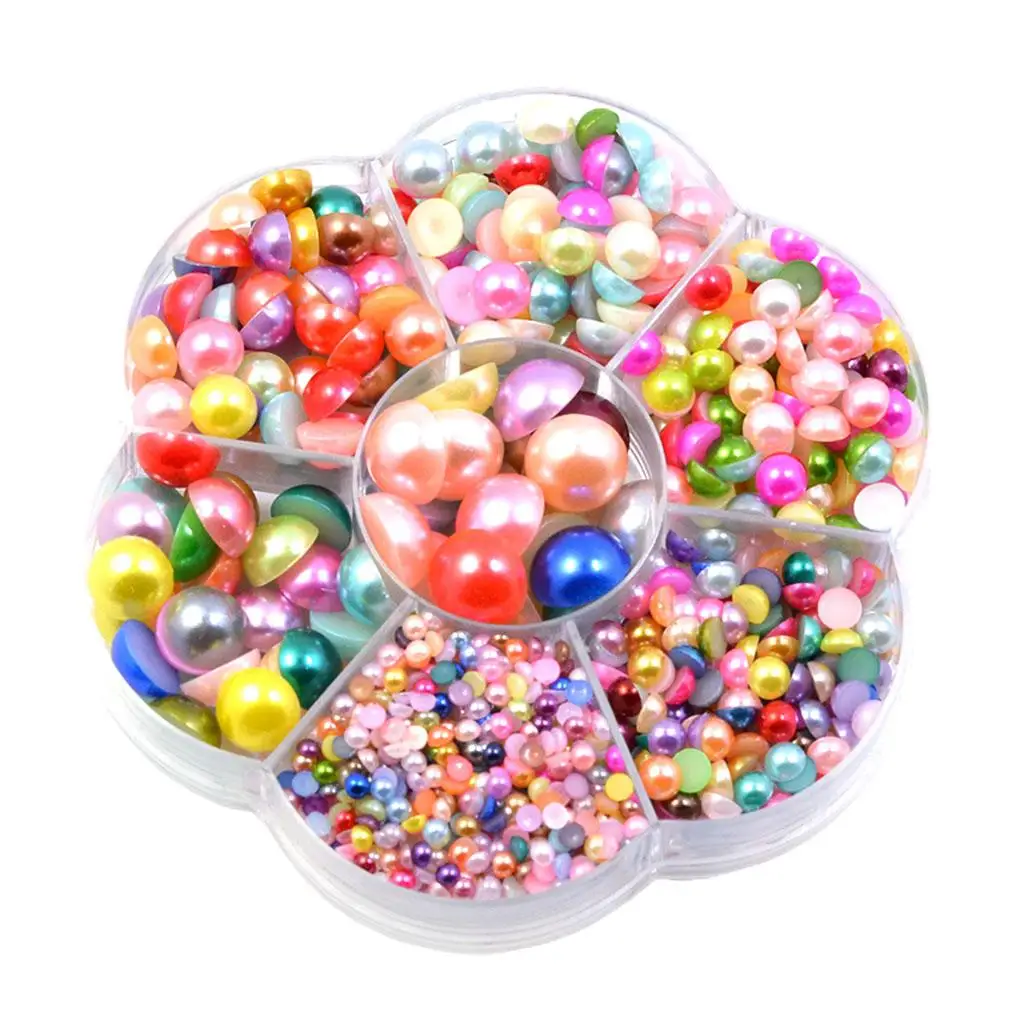 Pearl Cabochon Beads ABS Pearly Flatback Charm DIY Handcrafts Embellishments