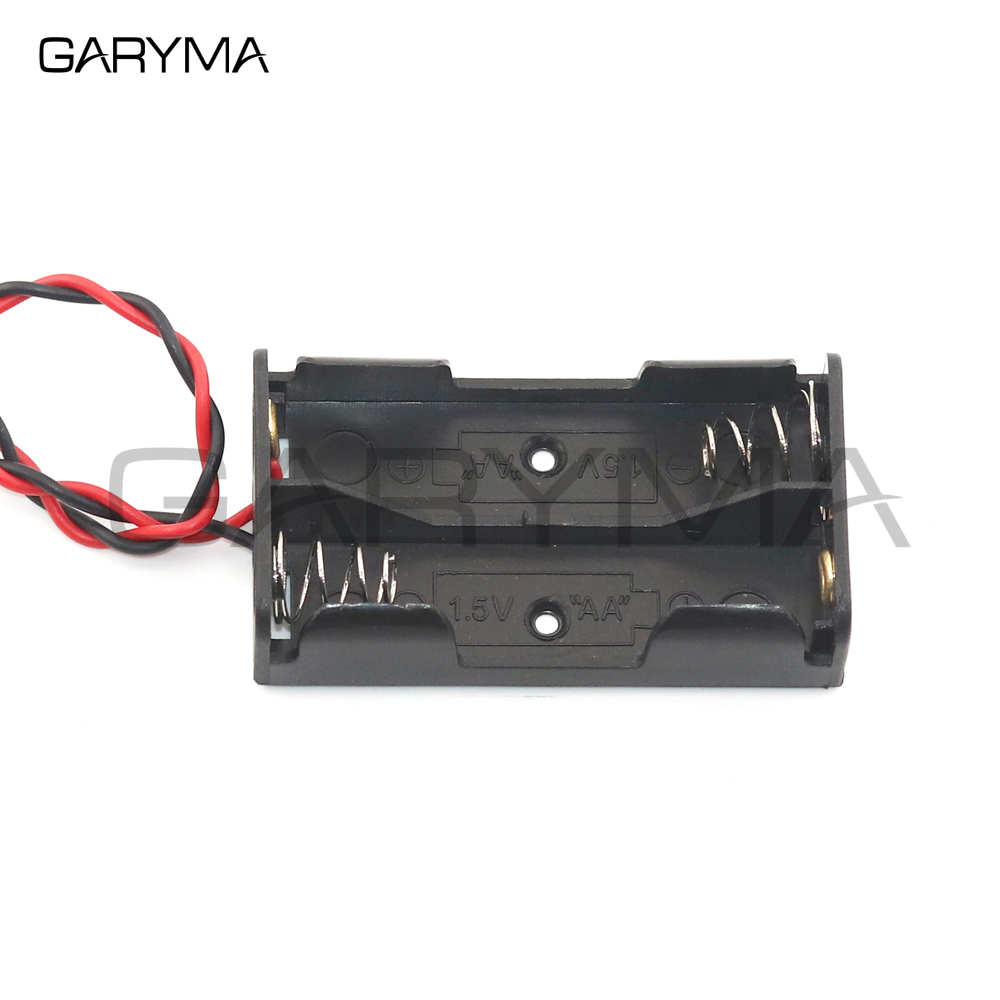 1,5 V ~ 15V Schwarz Kunststoff Lagerung Box AA Batterie Halter Batterie Clip Fall mit DIY Draht Führt 1x 2x 3x 4x 5x 6x 8x 10x Slot – Detail 3