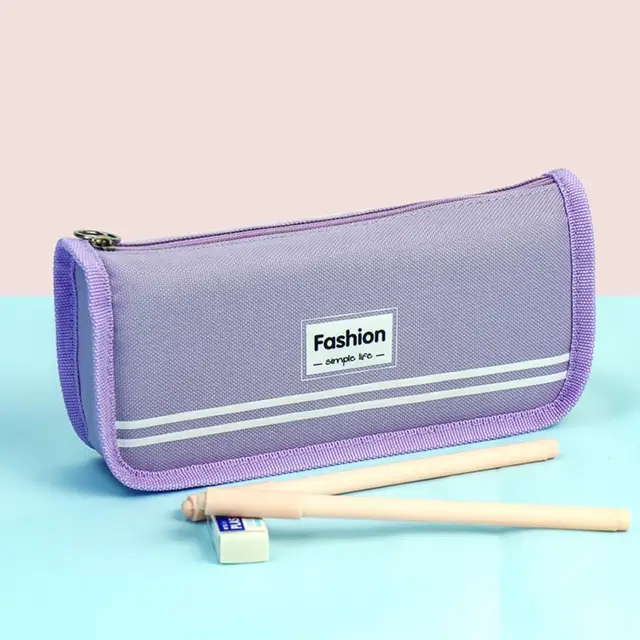 Kawaii Purple Pencil Cases Large Capacity Pen Bag Pouch Holder Box for  Girls Office Student Stationery Organizer School Supplies - AliExpress