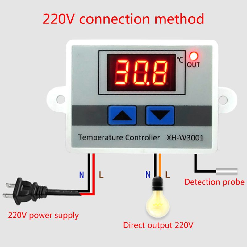 Title 6, Adjustable Thermostat Digital Temperature Cont...