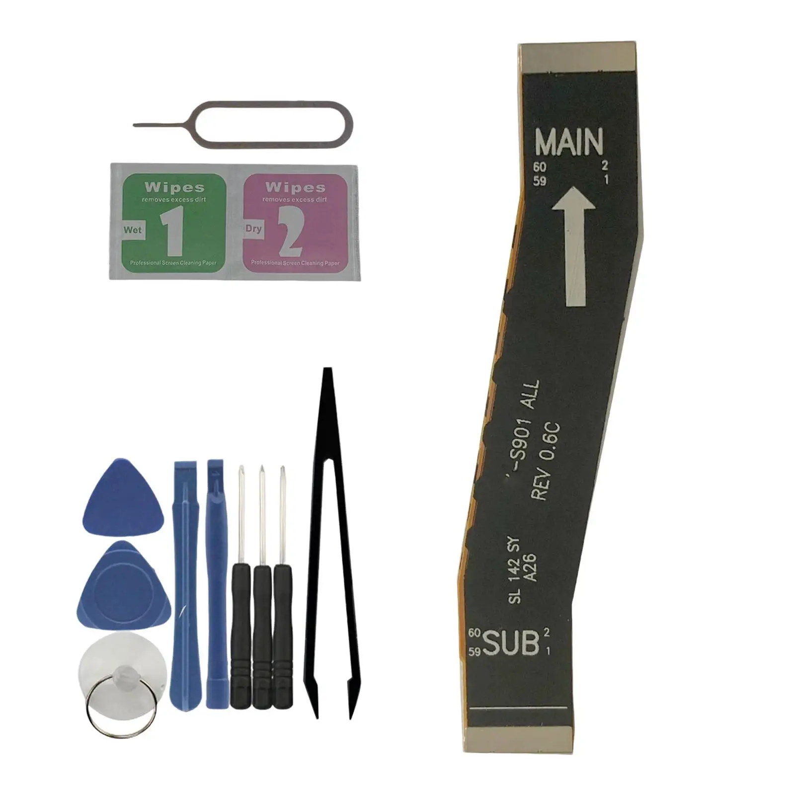 Mainboard Flex Cable Kit with Tools for Samsung  S22 S901 Easy to Install Direct Replaces Durable Spare Parts