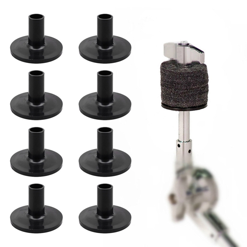 Description Picture 3 of item8pcs Cymbal Sleeves Set With Flange Base For Drum Stand Instruments Practical