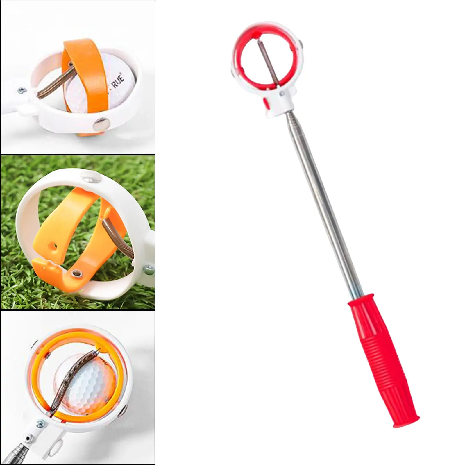 6.69ft Telescopic Golf Ball Retriever with Automatic Locking  Accessories Tool Practical er for Water Gift 