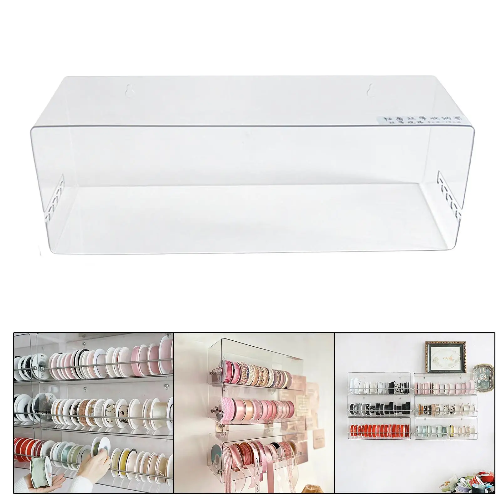 Washi Tape Organizer Wall Mounted Ribbon Organizer for Washi Tape Thread Sewing Accessories