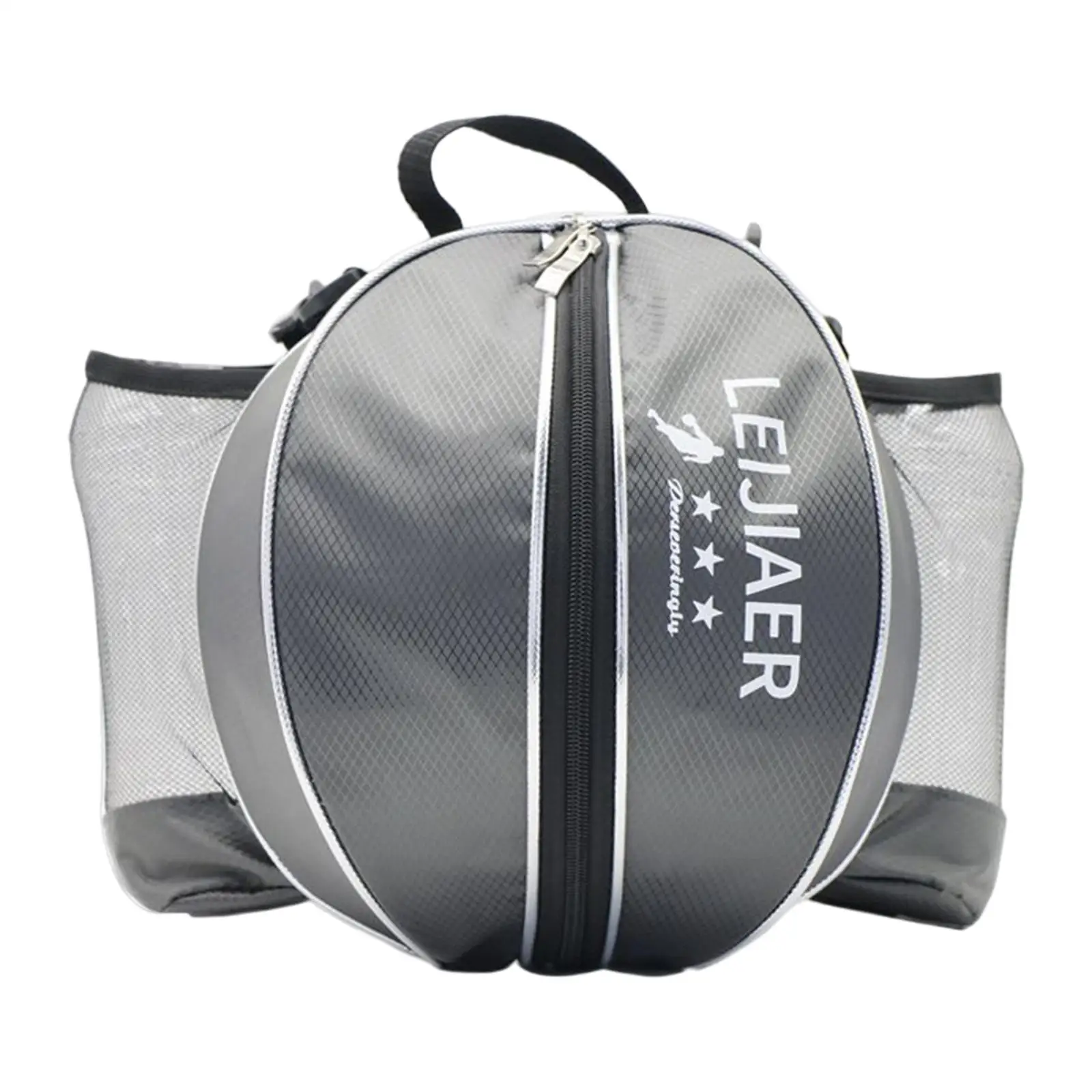 Basketball Bag Training Storage with Adjustable Shoulder Strap Mesh Pockets