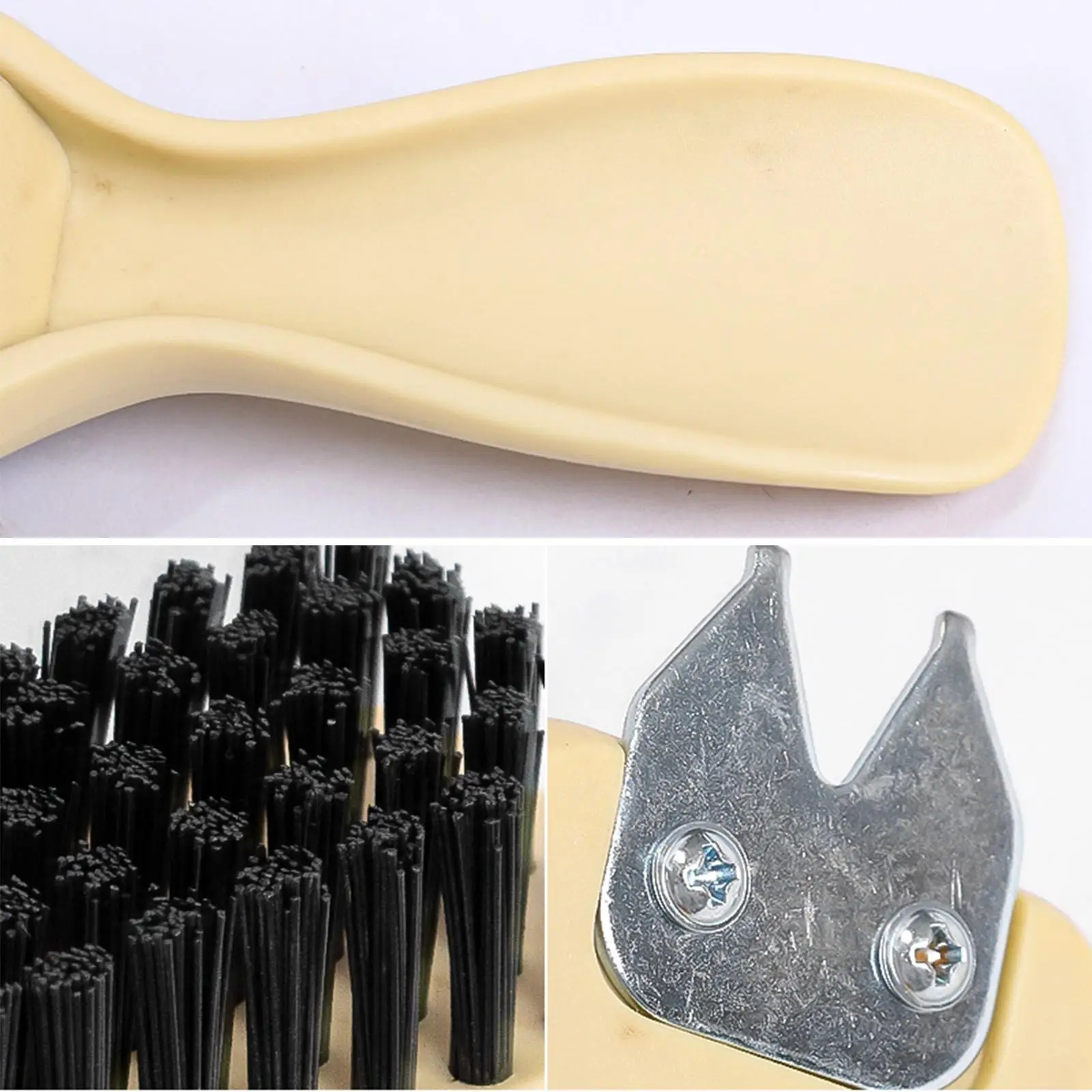 Durable Golf Shoes Brush Dirty Remover, Cleaning Bristles with Shoehorn Handle and Wrench