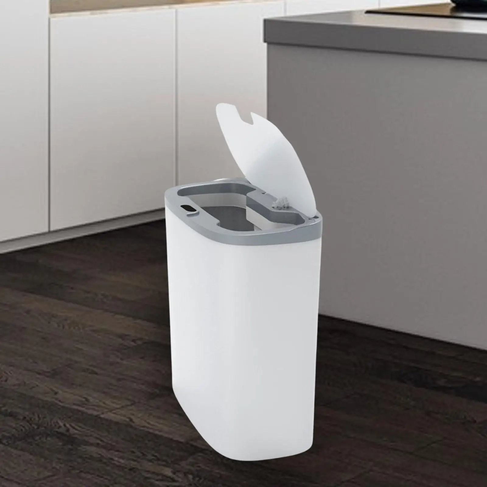 Automatic Intelligent Trash Can Touch Free 14L Capacity for Bathroom Office