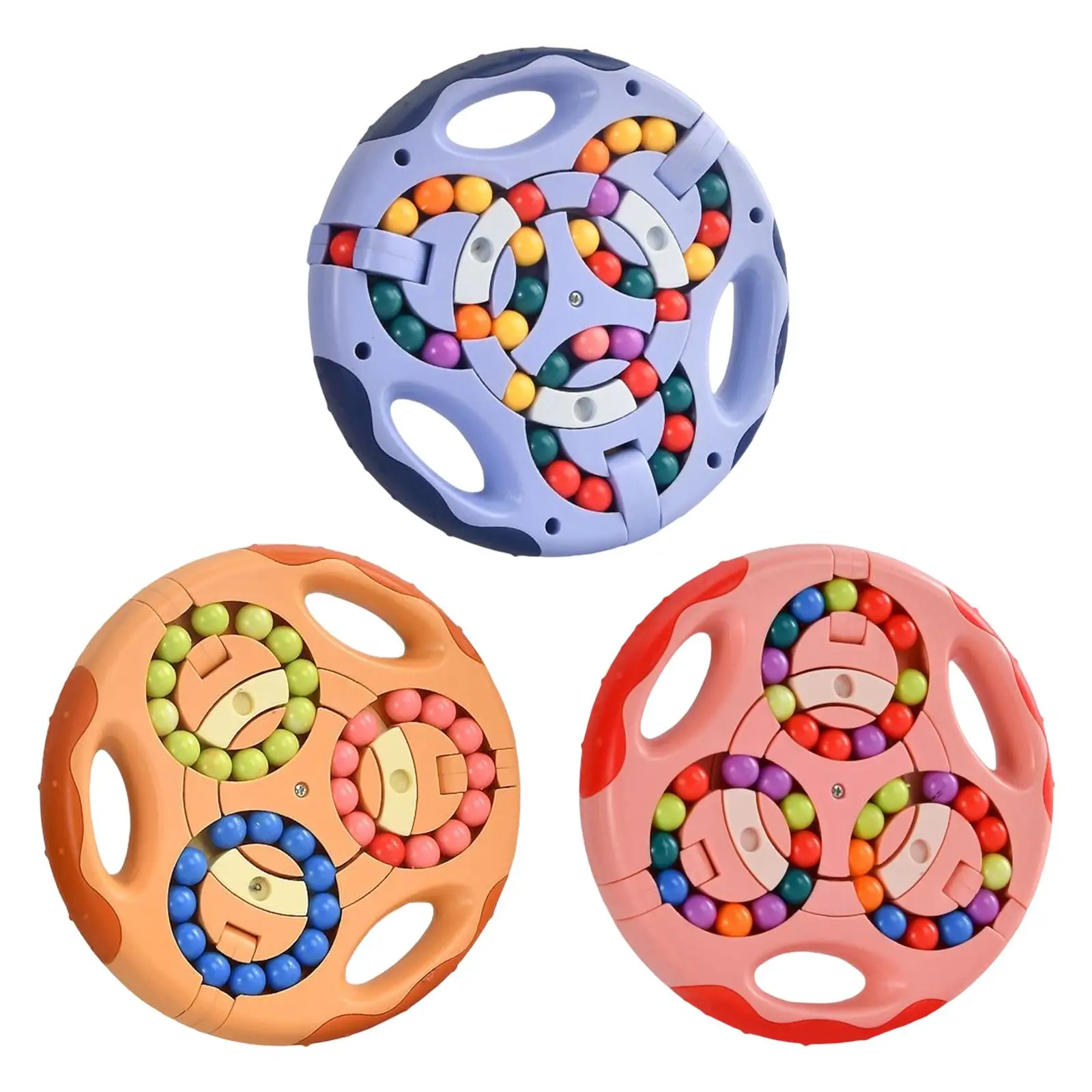 Rotating Magic Beans Fingertip Fidgeted Toys Kids Adults Stress Relief Spin Bead Puzzles Children Education Intelligence
