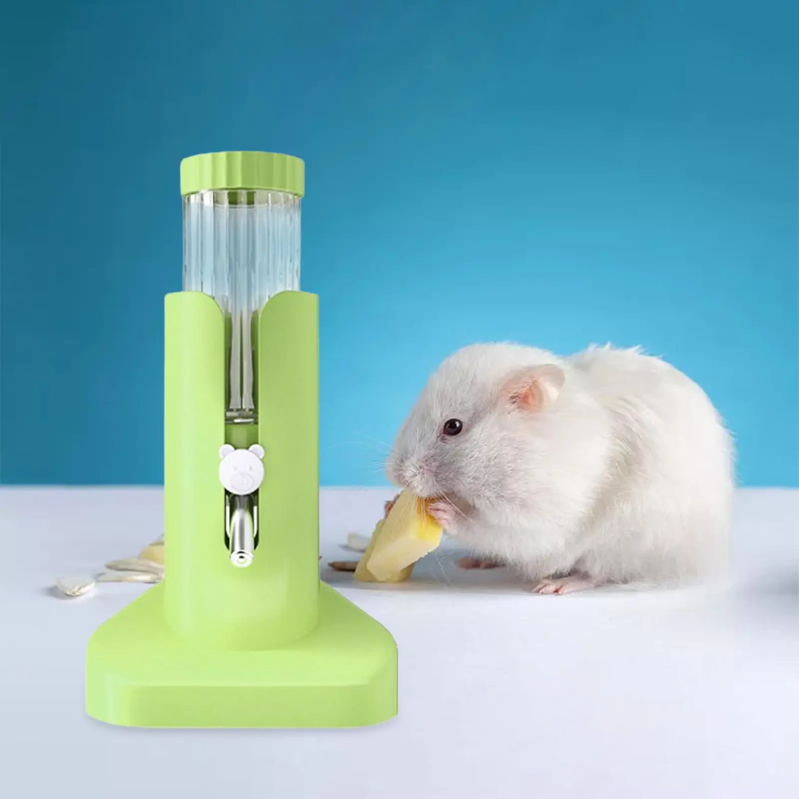 Portable Bottle Adjustable Parrots Dustproof Hamster Water Bottle with Stand