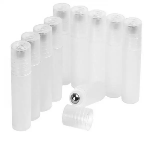 10pcs 10ml  Bottles with Stainless Steel  for Essential Oil Perfume Eye 