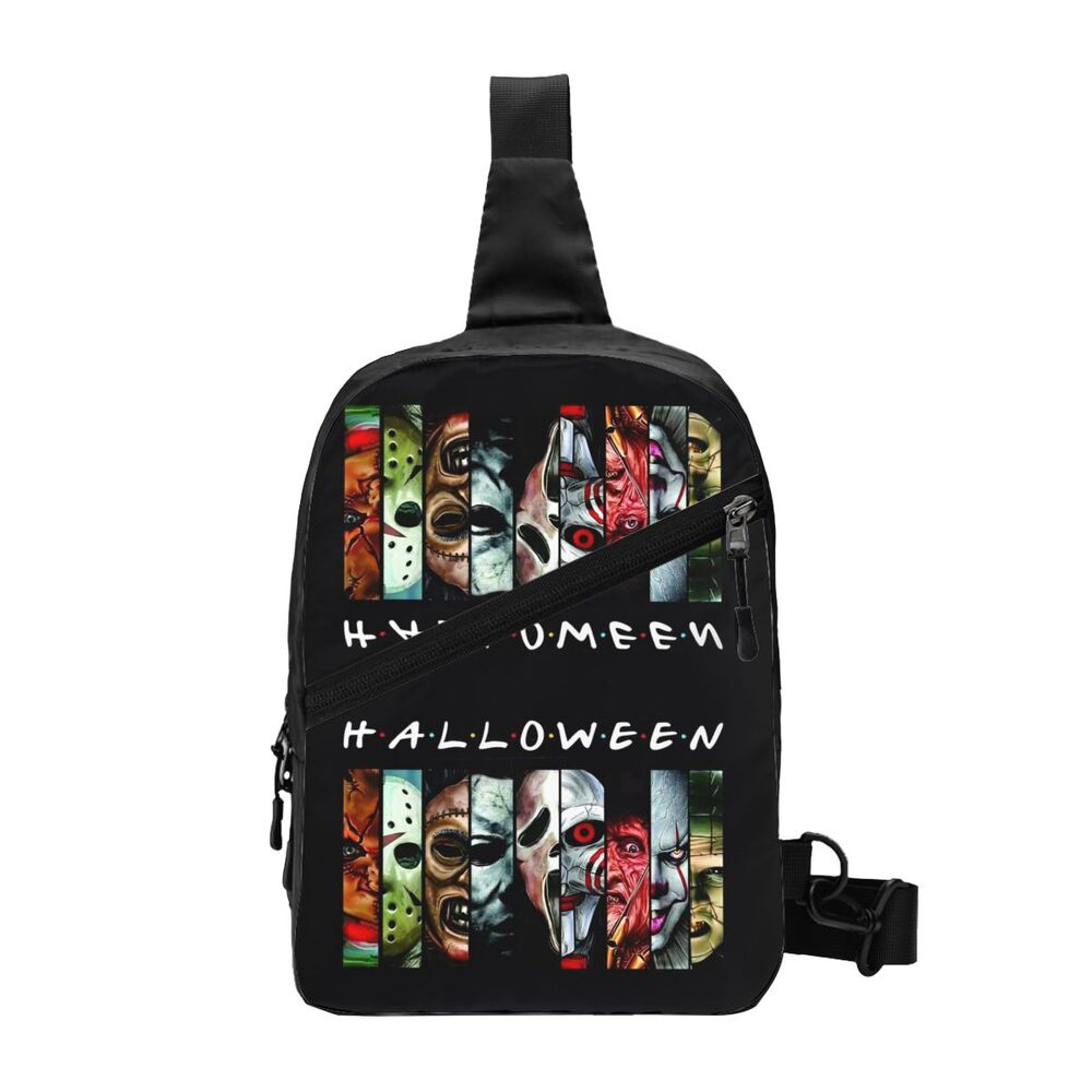 Halloween Horror Filme Personagem Sling Peito Crossbody