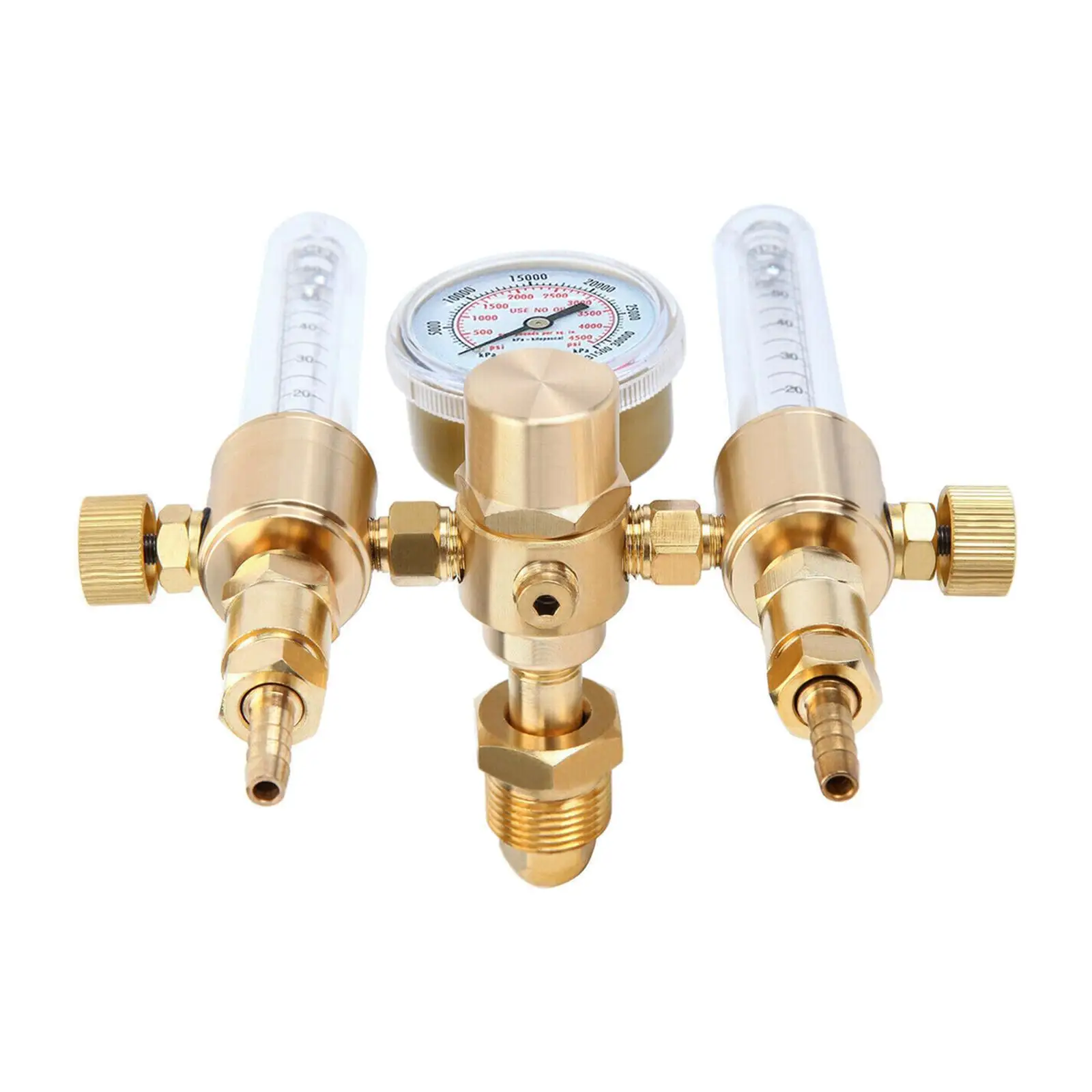 Dual Output Argon Gas Regulator Flow Meter  MIG 0-4500 PSI Professional