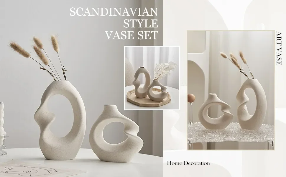 2psc European Style Vase