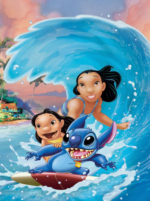 Disney Lilo & Stitch Pintura Em Tela Arte Da Parede Cartazes E Cópias  Disney Desenhos Animados Imagens Para O Quarto Do Miúdo Decoração De Casa -  Pintura E Caligrafia - AliExpress