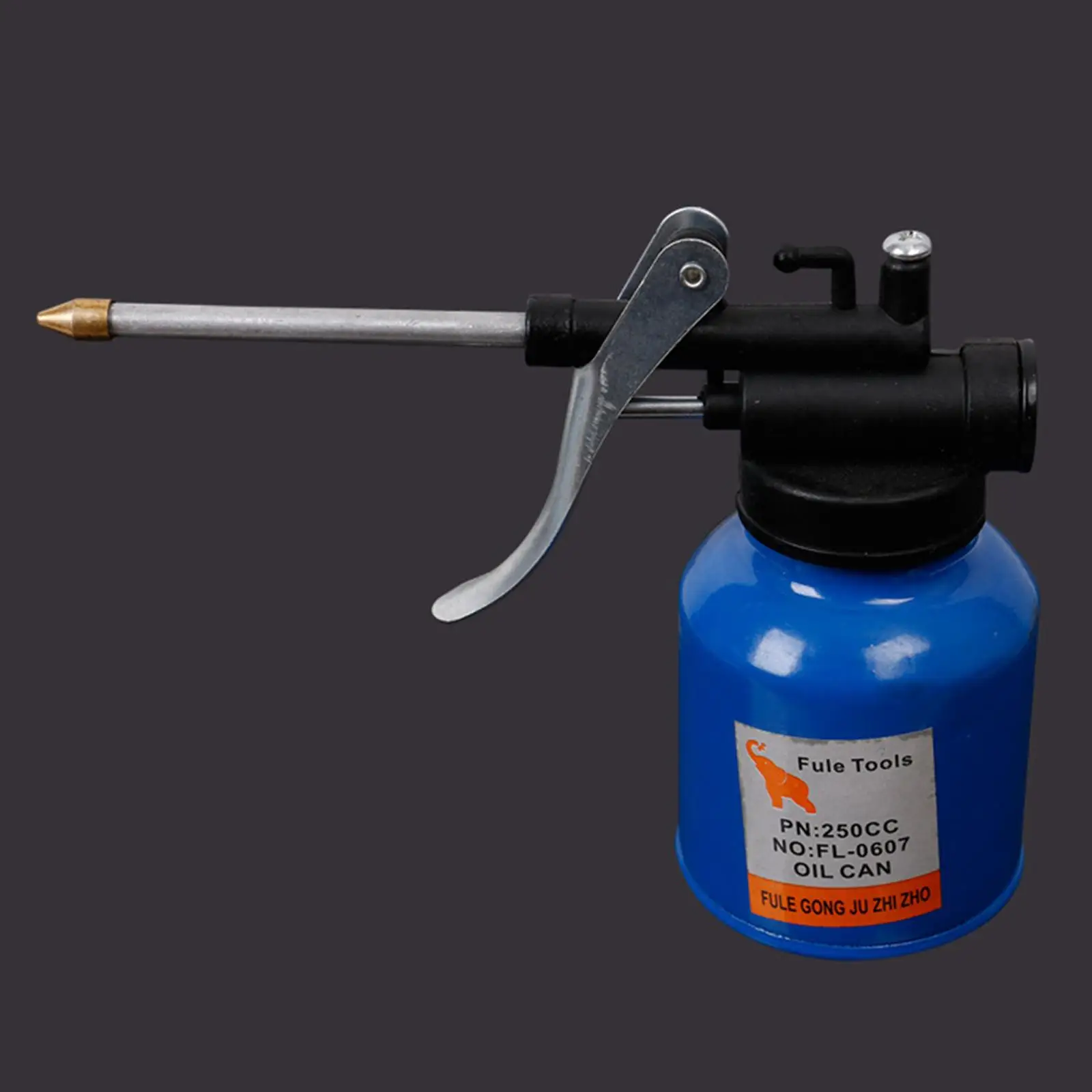 Oil Can Pump Oiler 250ml High Pressure Oiler Lubrication Oil Can Bottle for Liquid Handling Oiling Lubricants Grease