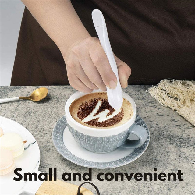 Coffee Carving Pen Portable Cake Spice Stencils Cappuccino Decoration Electrical Latte Art P 42266651