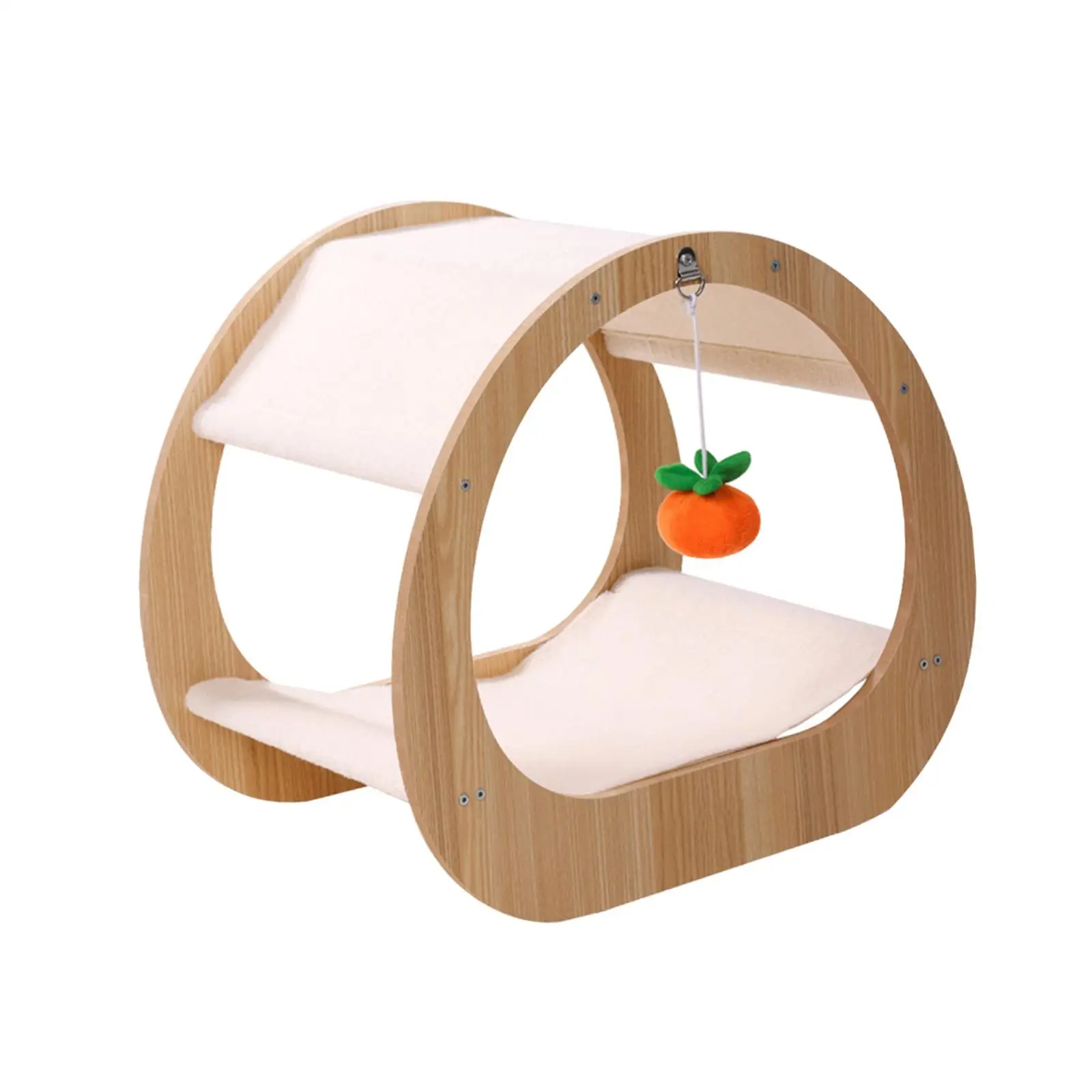 Cat Scratch Post Grinding Claw Interactive Play House Multifunction for Kitten Rabbit Small Medium Cats Indoor Cats Kitty