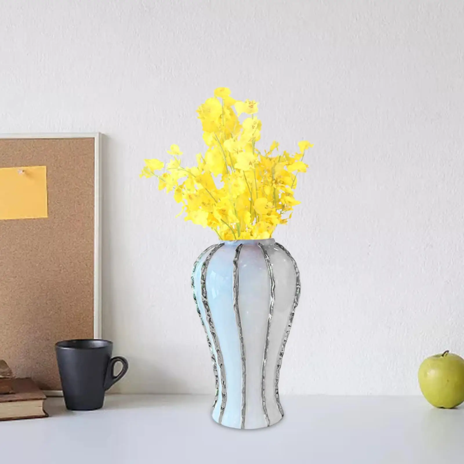 Porcelain Ginger Jar Storage Floral Desk Home Decoration Ceramic Flower Vase