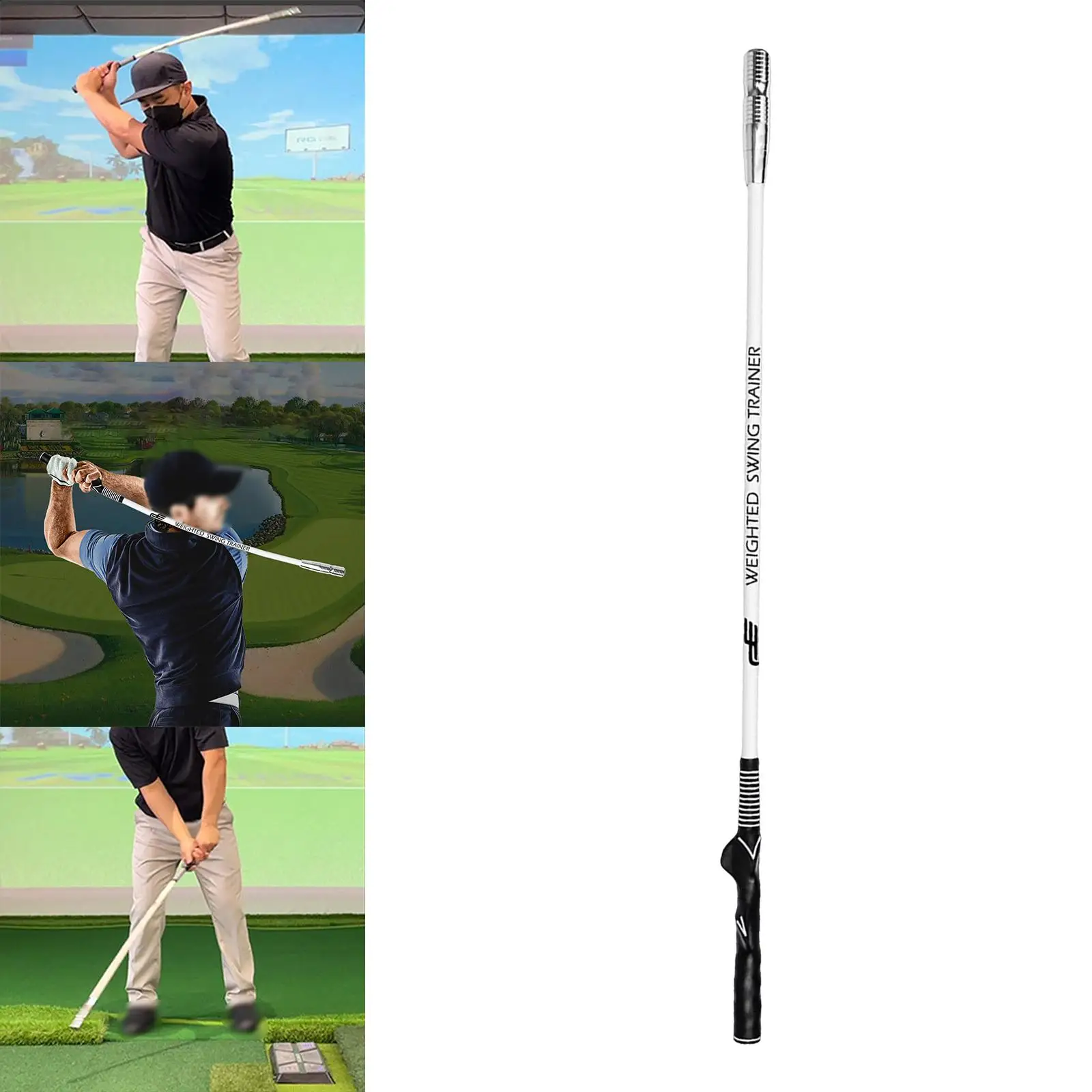 Golfer Swing Training Practice Tool Posture Correcting Arm Strength Exercise Stick for Indoor and Outdoor Women and Men Beginner