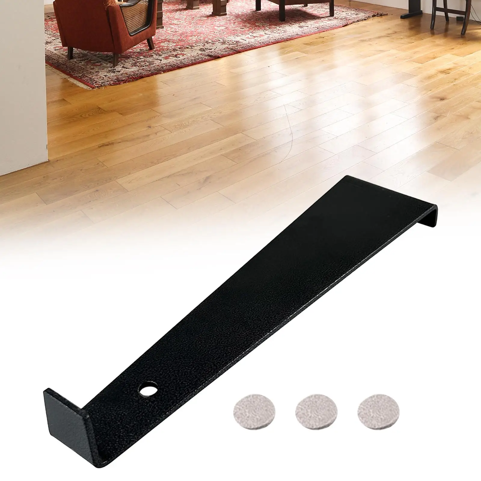 Floor Mount Tie Rod with Soft Pads Flooring Pull Bar Lamination Set for Vinyl Floor Laminate Composite Decking Boards Wood Floor