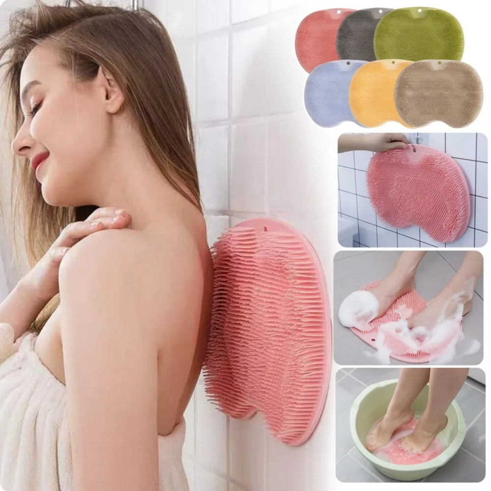 Best of Shower Foot Back Scrubber Silicone Bath Massage Pad Bath Massage Cushion Brush With Suction Cups Wash Foot Mat Exfoliating Brush Reviews & Tips