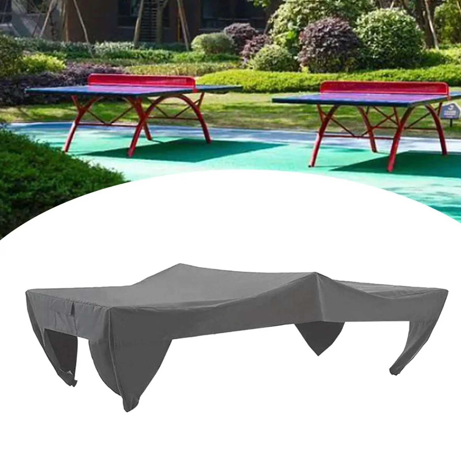 Table Tennis Cover Dust Cover Protective Cover Heavy Duty Reinforced Stitching Ping Pong Table Cover Premium for Ping Pong Table