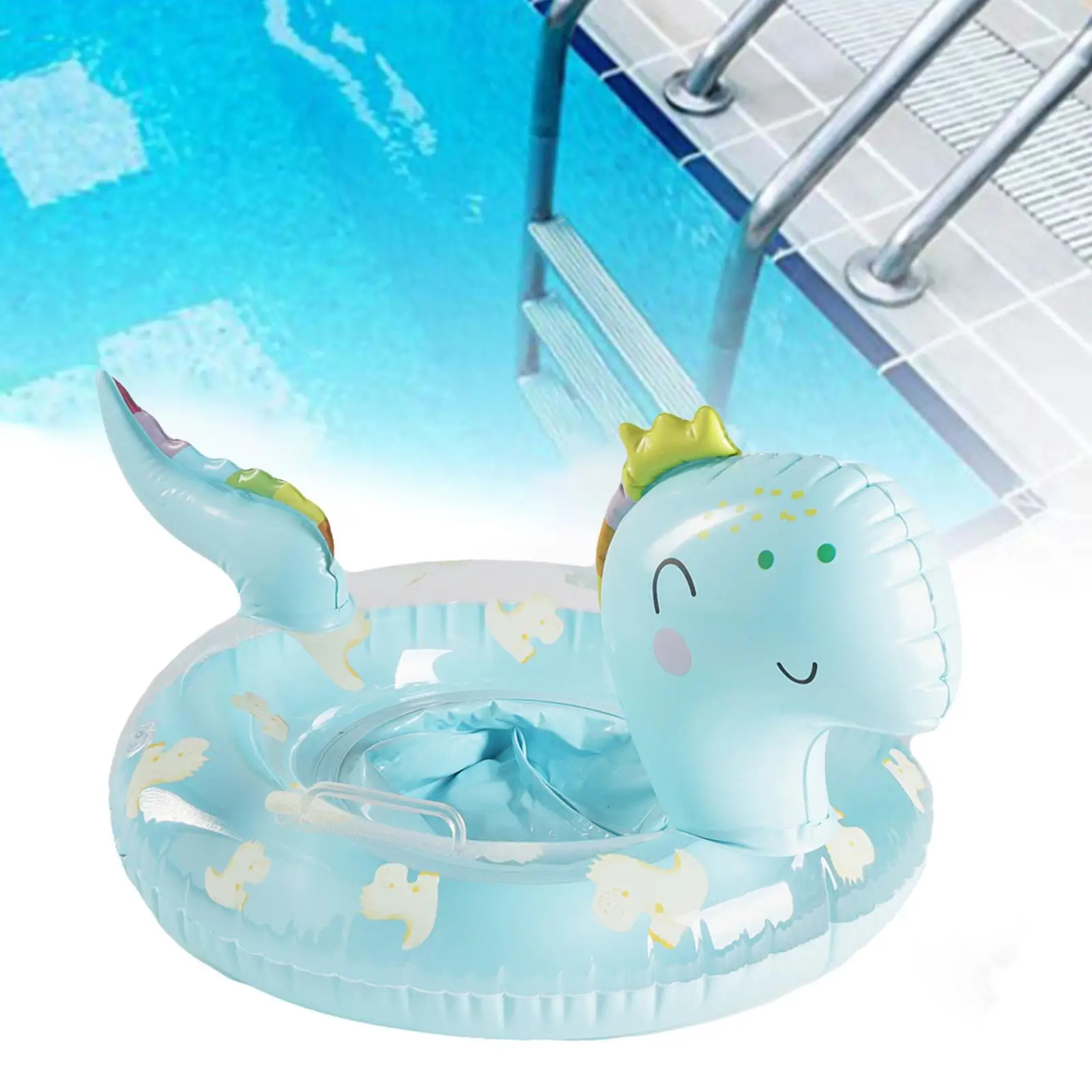 Dinosaur Swim Float Pool Kids Pool Summer Swim Float Kids Inflatable Swimming Boat Seat for Baby Kids Water Bath Toys