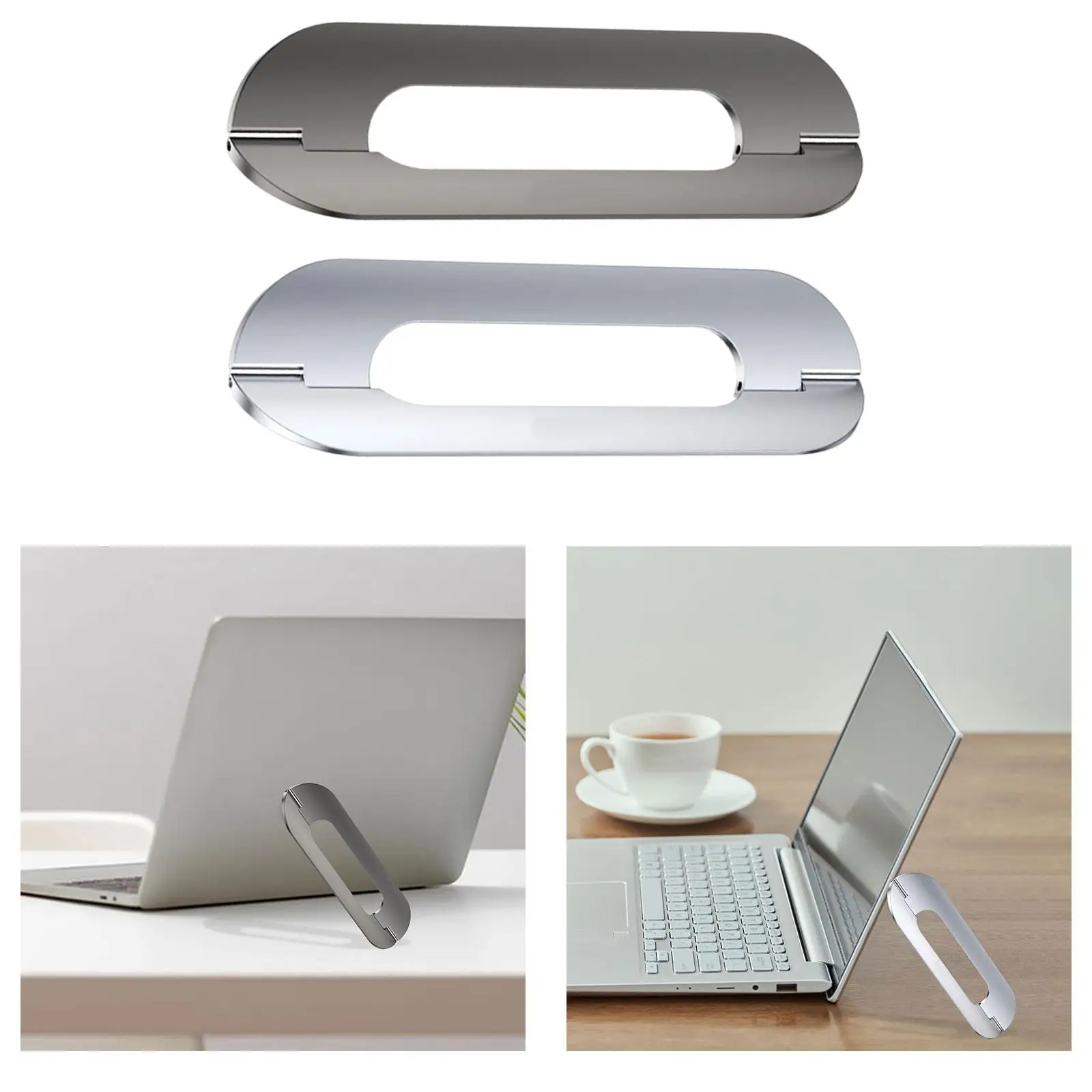Portable Laptop Stand Ventilated Support Nonslip Base Computer Stand Holder Notebook Riser for Couch School Desk Office Home