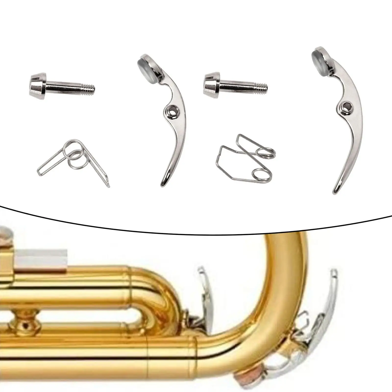 Trumpet Water Keys Valve Portable Accessories Replacement Parts for Wind Instrument Brass Instrument Trombone Repairing Trumpet