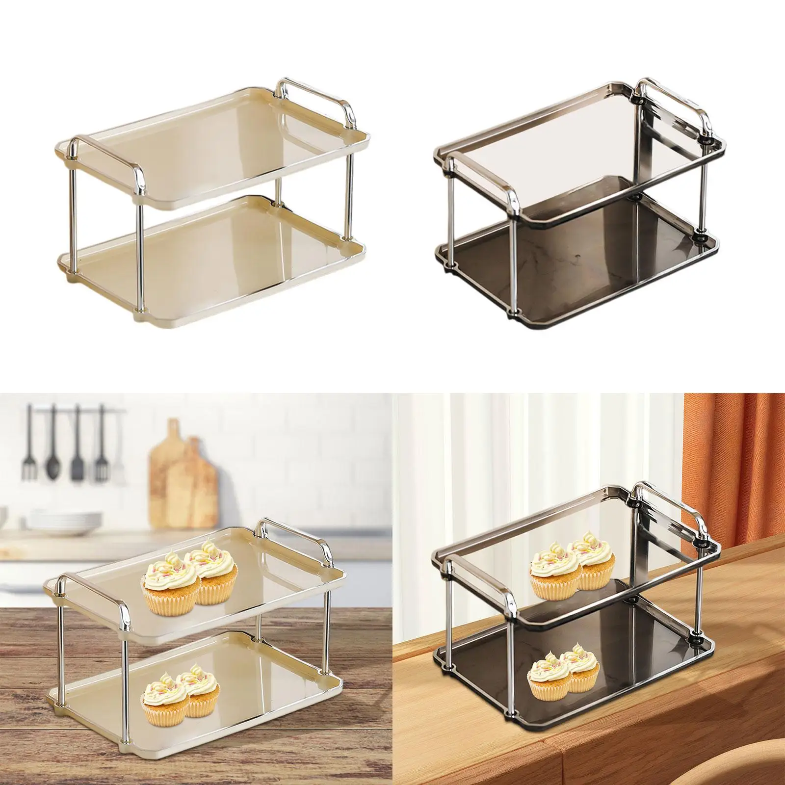 Countertop Shelf Organizer Multiuse for Tabletop Housewarming Gift Bathroom