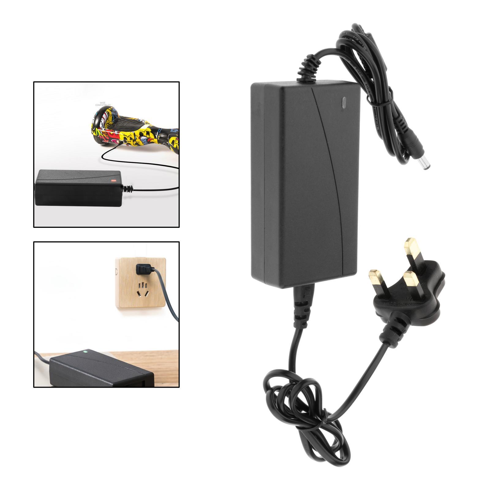 DC 5.5mm 42V Battery Charger Compatible with Electric Scooter Skateboard
