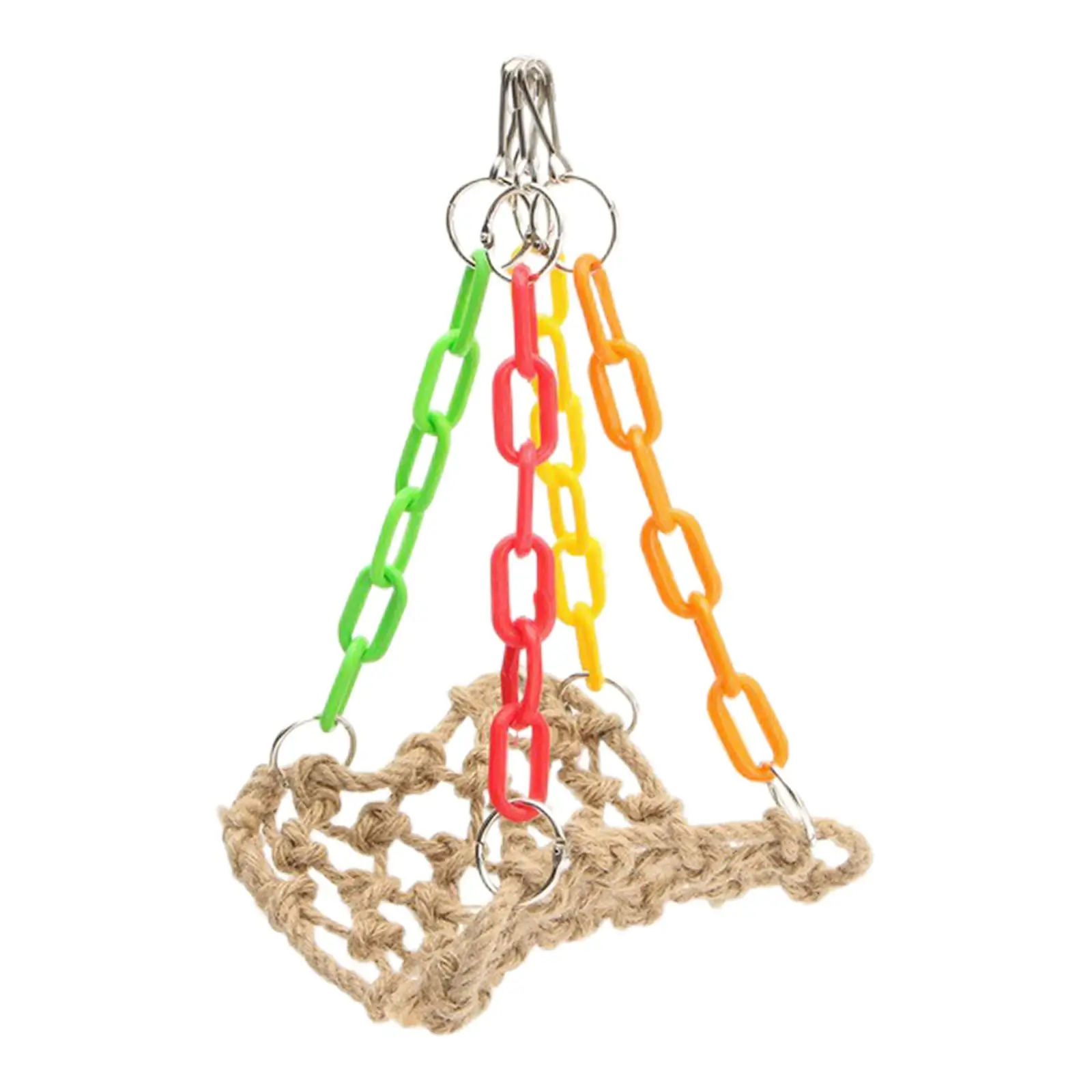 Pet Parrot Swing Toys Hanging Cage Toy Cage Toy Hammock Perches Stands for Finches Love Birds Parrot Small Bird Pet Supplies