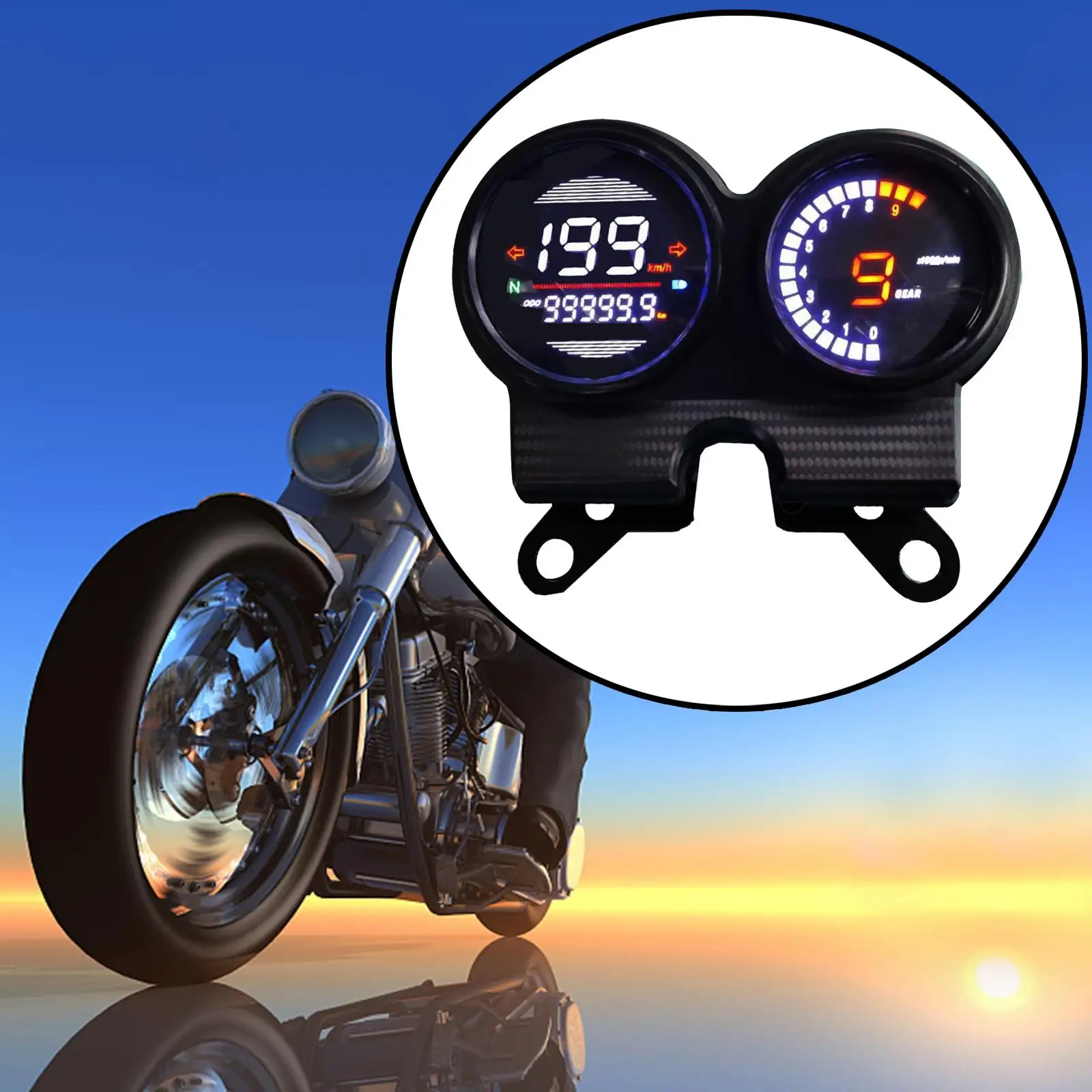 Motorcycle Digital Gauge Odometer for 150velocímetro High Performance