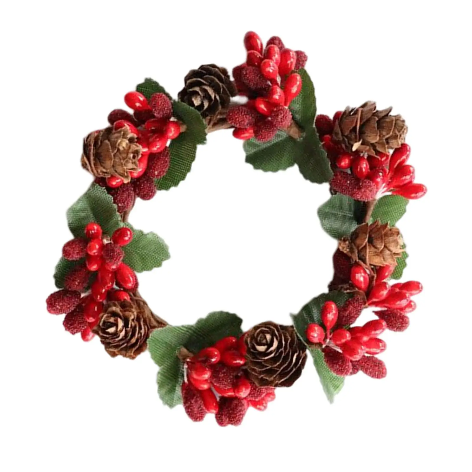 Christmas Candle Garland Mini Candle Ring for Party Wedding Decoration