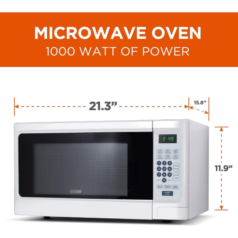 Title 2, Countertop Microwave Ovens Stainless Steel, 1.1...