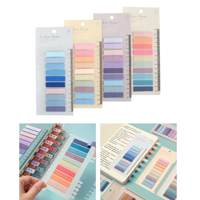 6 Sets Colorful Sticky Notes Marker Stickers Book Tabs Books