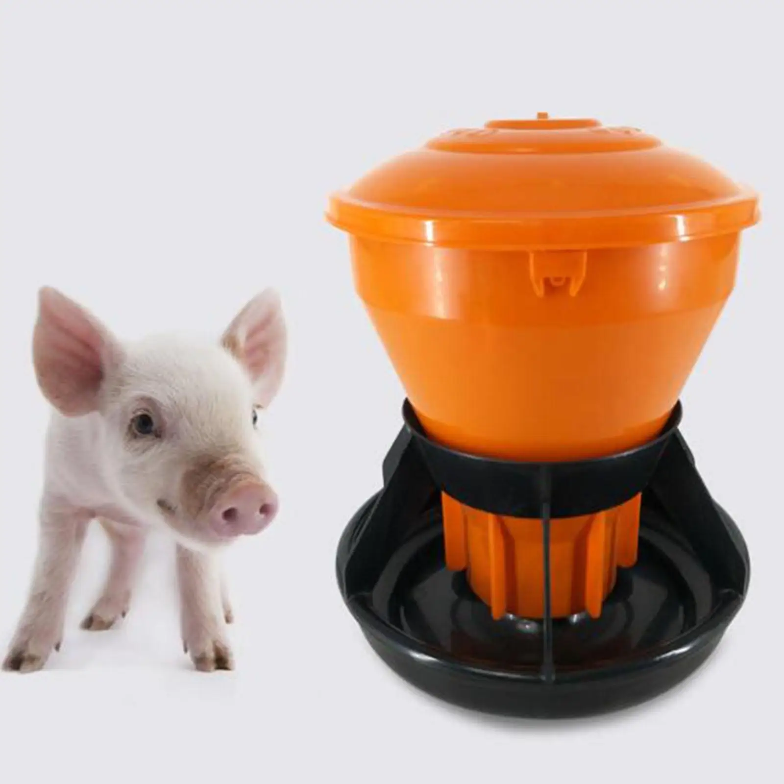 Automatic Pig Feeder Adjustable Hog Feeders Tray Fodder Trough Farm Supplies