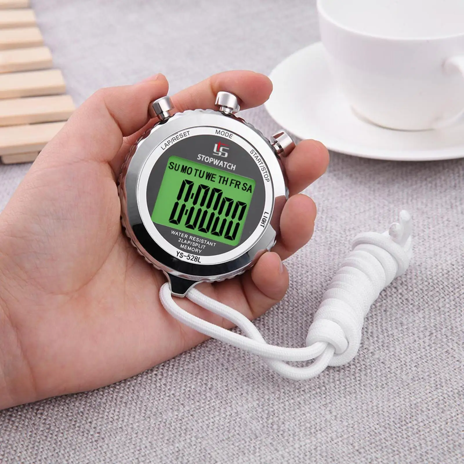 Metal Stopwatch 0.01S Precision Memory Chronograph Stop Watch Timer  for Coaches Referee Baseball Timing